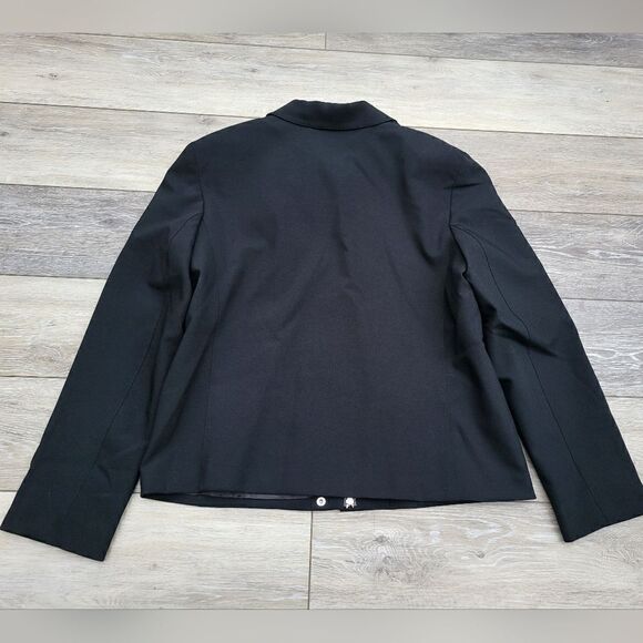 Josephine Chaus Studio  blazer jacket zip up black pockets lined - Picture 10 of 13